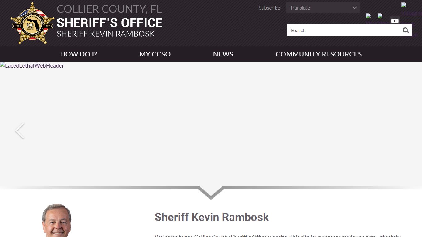 Collier County, FL Sheriff | Sheriff Kevin J Rambosk, Naples FL